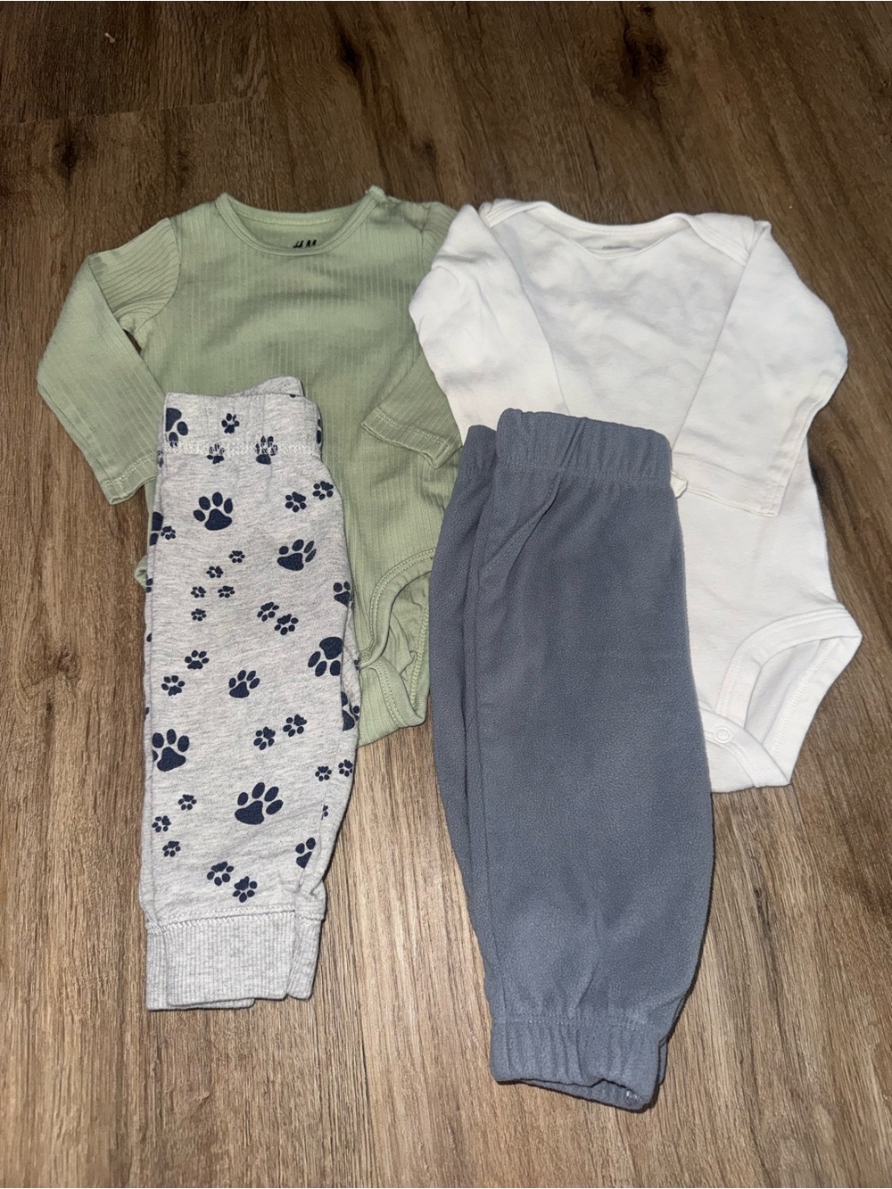 Baby Boy Long Sleeve Bodysuit Outfits Size 6 Months